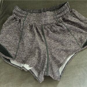 Lululemon Hotty Hot lined short. Grey. 2.5” inseam. Size 2.